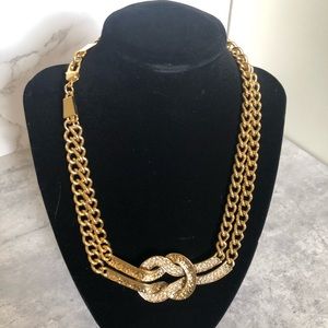 St. John Collection Antique Gold Knot Necklace